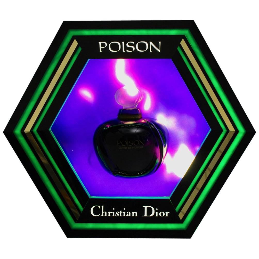 Multicolored Billboard Light for Poison Parfum by Christian Dior, 1985