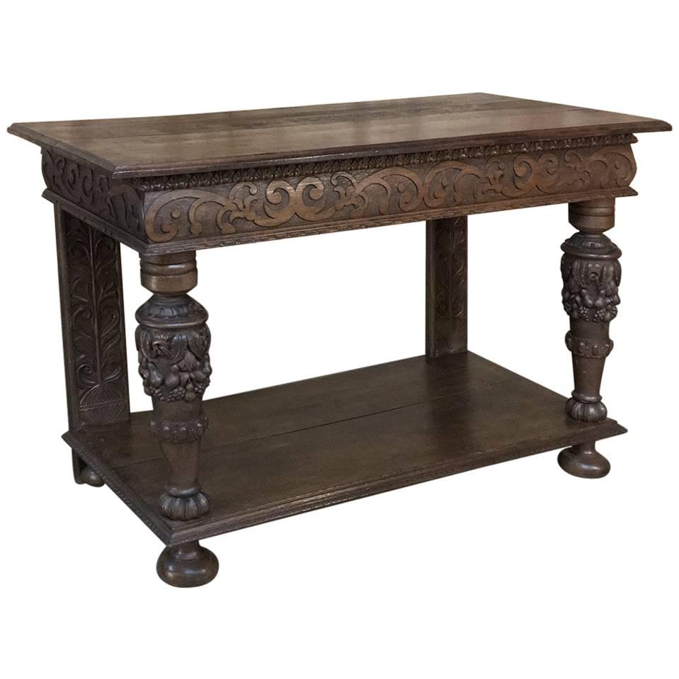 19th Century French Renaissance Console, Sofa Table