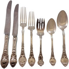 Athenia by Wendell Sterling Silver Flatware Set 8 Service 58 Pcs Dinner & Lunch