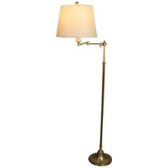 Retro Maison Baguès Swing Arm Bronze Floor Lamp