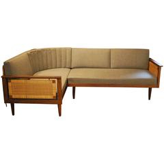 Mid-Century Rosewood Corner Sofa/Bed, circa 1960