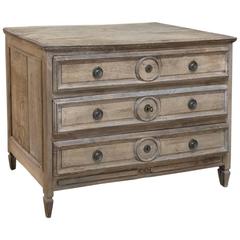 18th Century Country French Stripped Oak Commode