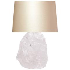 Natural Rock Crystal Quartz Lamp