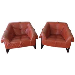 Percival Lafer Leather Sling Chairs 9