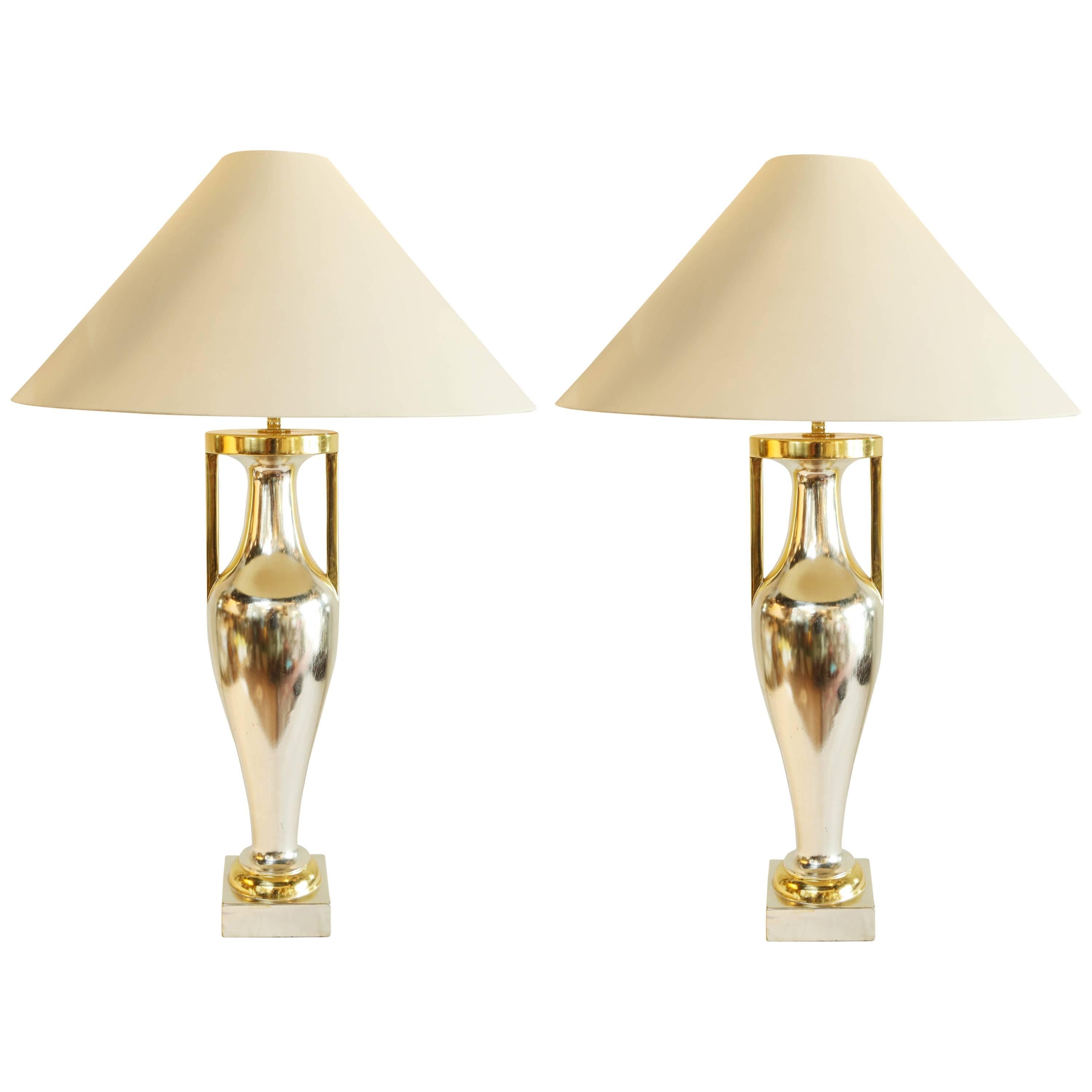 Pair of Mid-Century Modern Style Amphora Lamps by J. Robert Scott