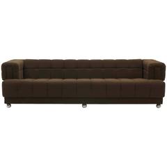 Even Arm Tufted Chesterfield Sofa, 1970s, New Upholstery, Very Comfortable 4
