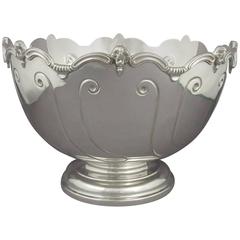 Antique Silver Monteith Style Punch Bowl