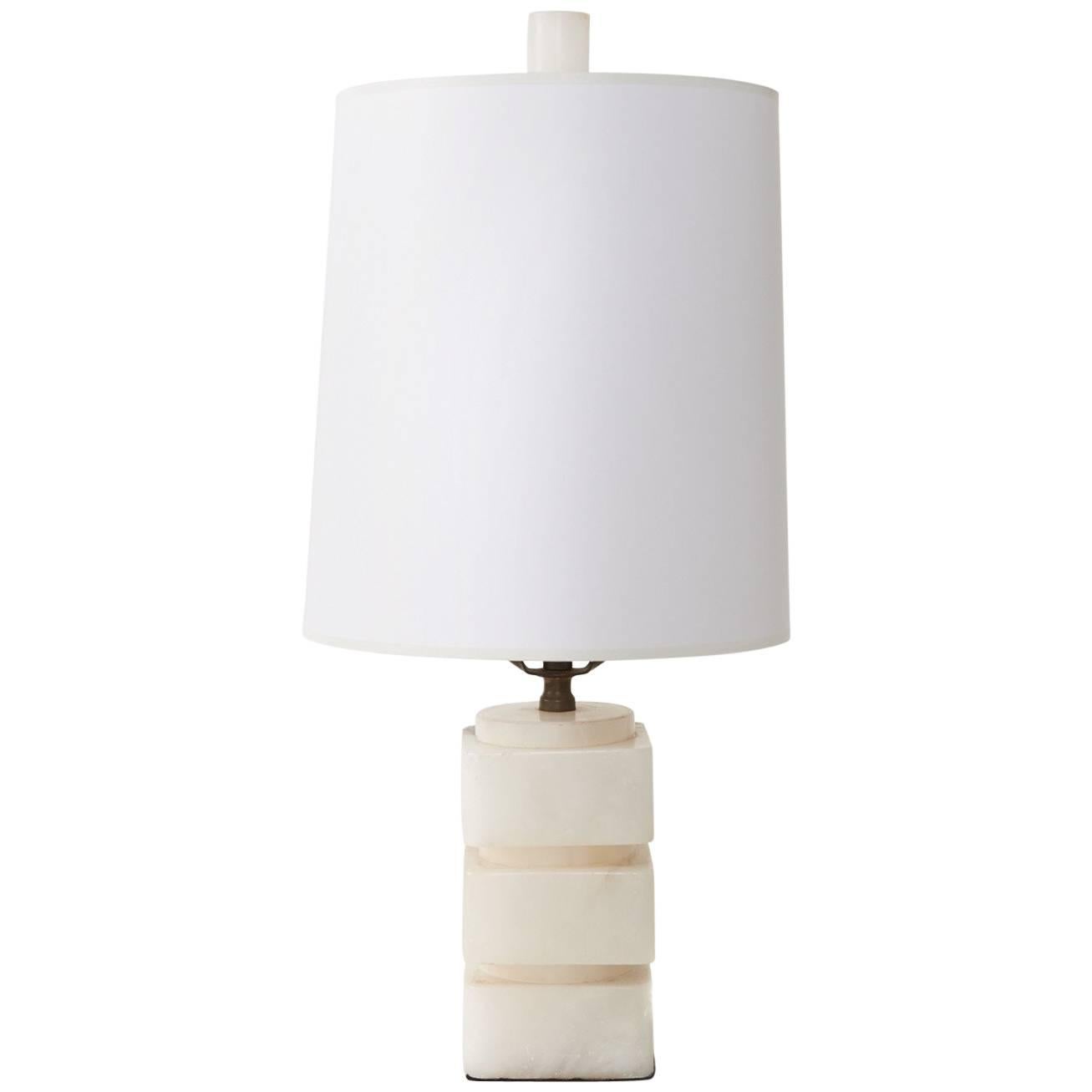 Small Marble Table Lamp For Sale