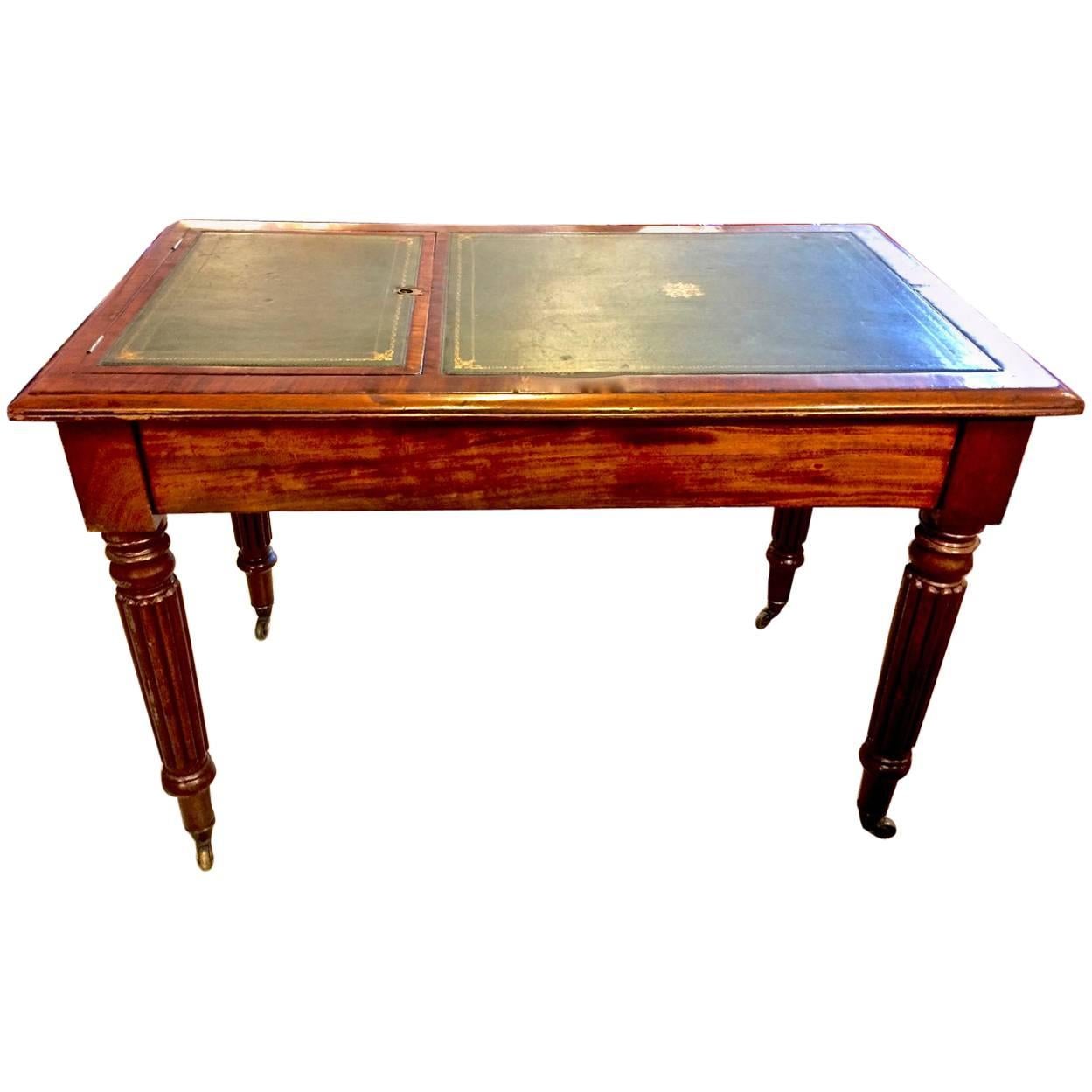 Regency or William IV Writing Table/Desk with Book Stand