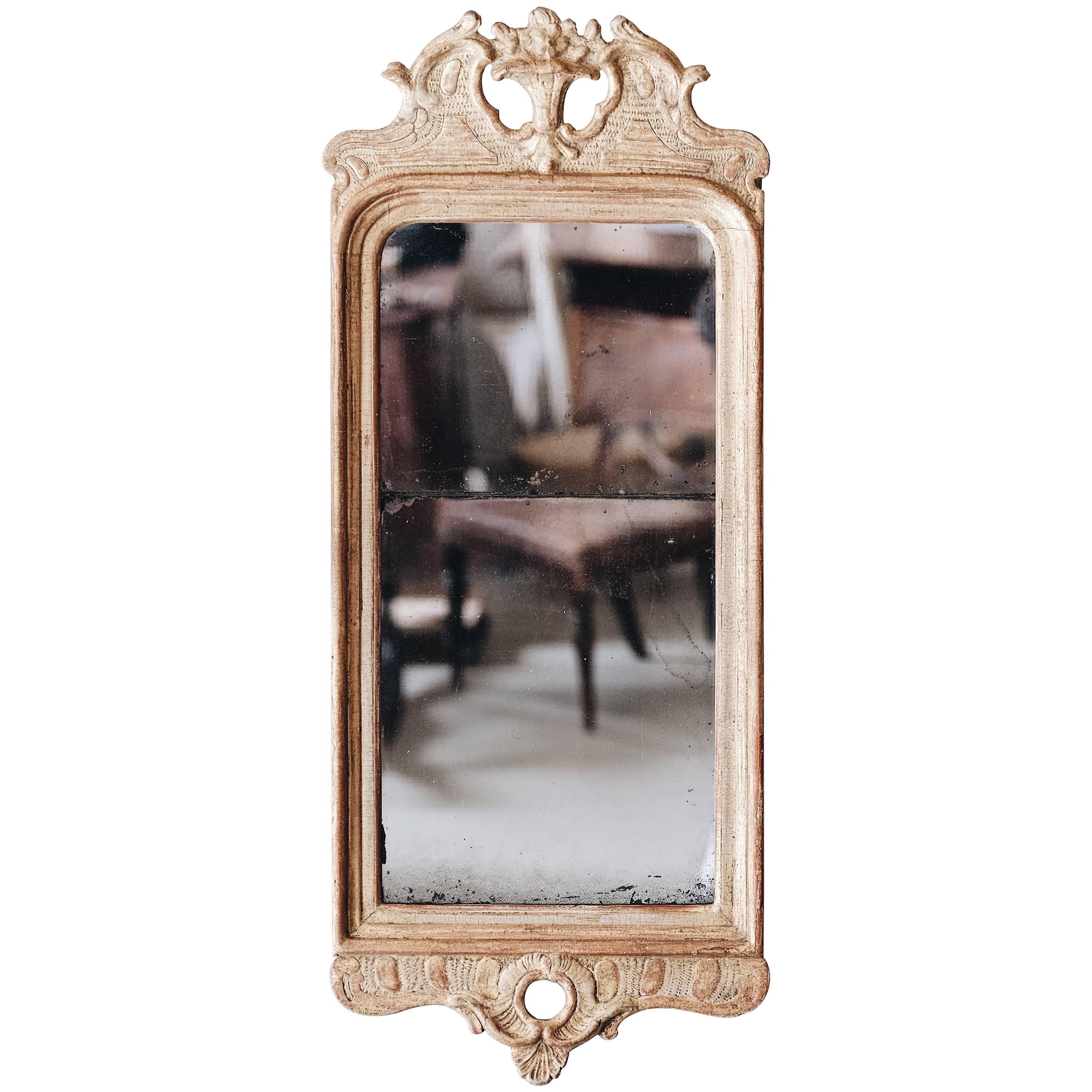 18th Century Gustavian Gilt-Wood Mirror