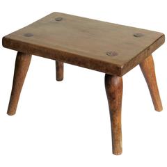 Early 19th Century Country Stool or Candle Stand, Ash and Beech, English 12