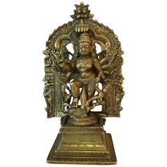 Antique Bronze Figure of Mahishasuramardini