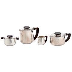 Jean E.Puiforcat Silver Four Pieces Tea Set