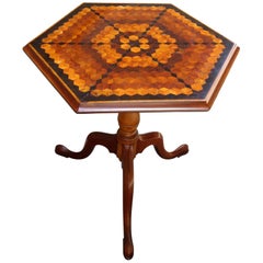 Late 18th Century English Neoclassical Hexagonal Specimen Tilt-Top Table 
