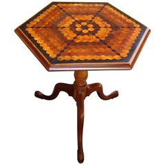 Late 18th Century English Neoclassical Hexagonal Specimen Tilt-Top Table 8
