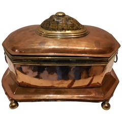 19th Century Copper Casket