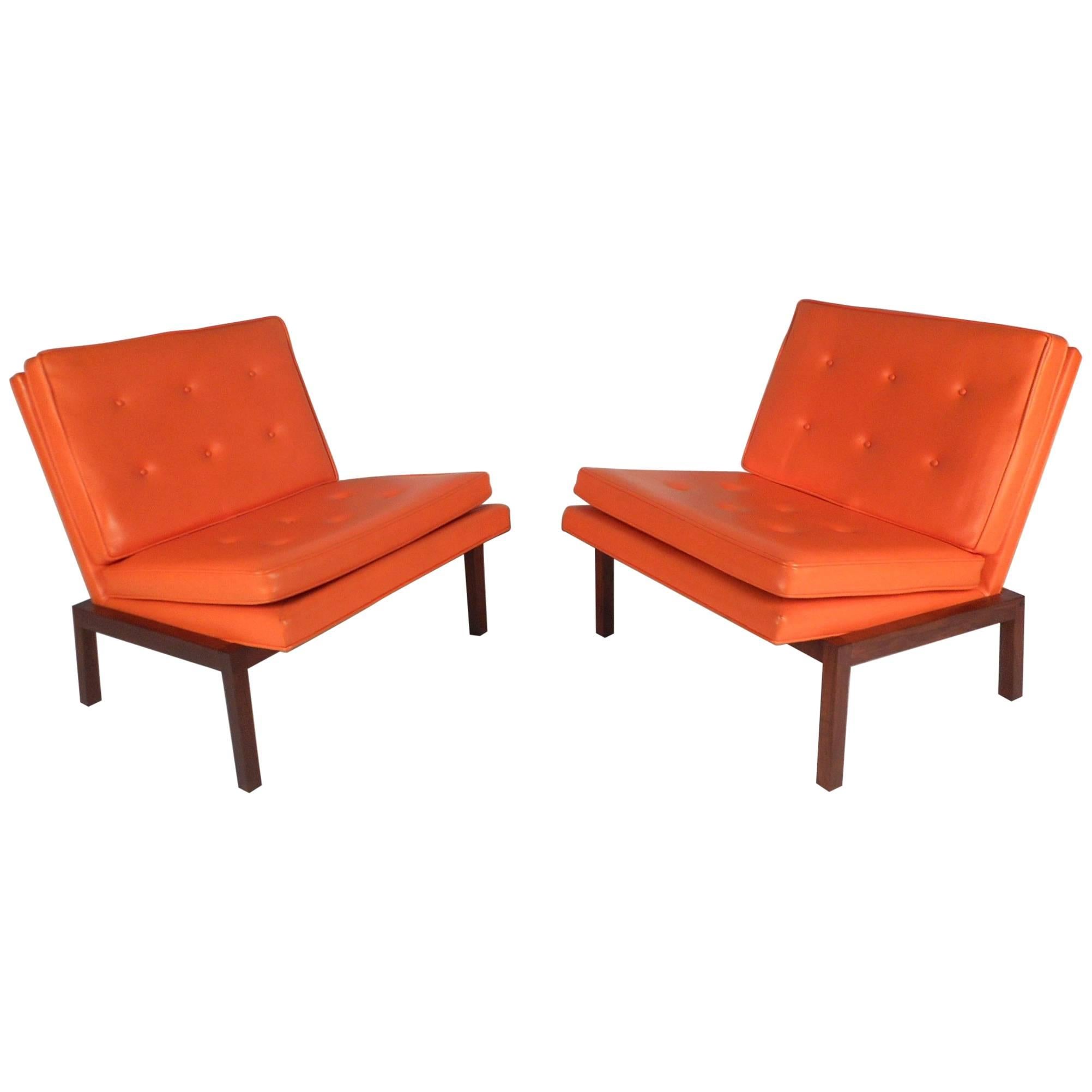Mid-Century Modern Slipper Lounge Chairs by Milo Baughman for Thayer Coggin