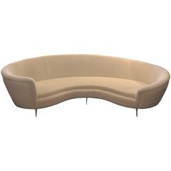Fantastic 1960 Reupholstered Sofa in the Taste of Paolo Buffa 11