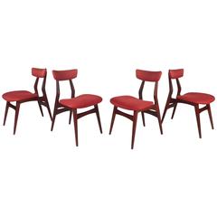 Set of Four Mid-Century Modern Dining Chairs by George Nelson for Herman Miller