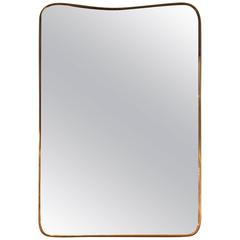 Beautiful Italian Brass Mirror, circa 1960 6