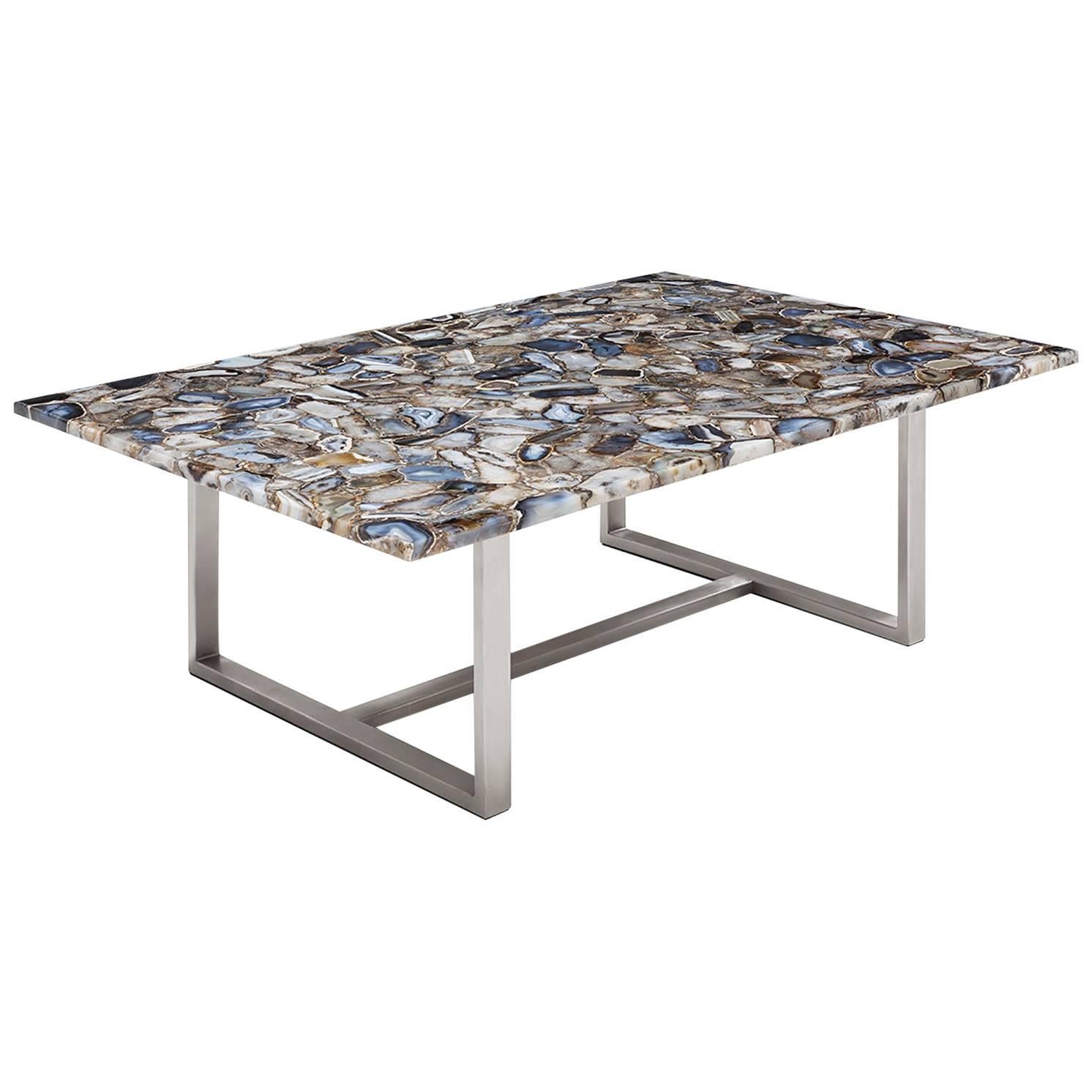 Agate Stone Coffee Table For Sale