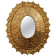 Oval Giltwood Convex Mirror 10