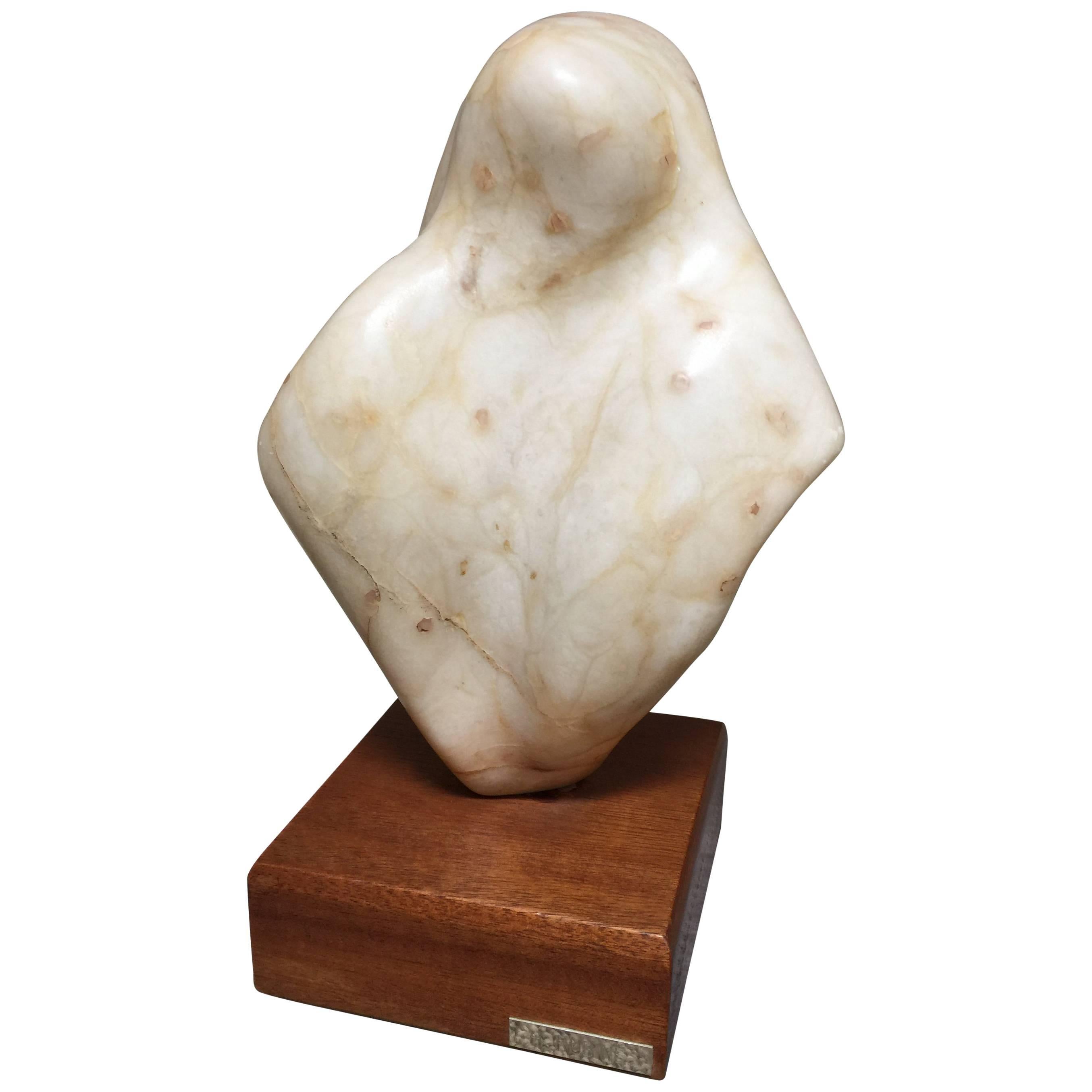 Mid-Century Abstract Marble Sculpture H.Rubine, 1950s For Sale