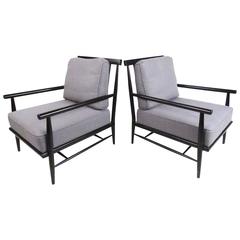 Unusual Pair of Modern Lounge Chairs