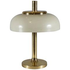 Brass Hildebrand Lamp with Cream Shade 12