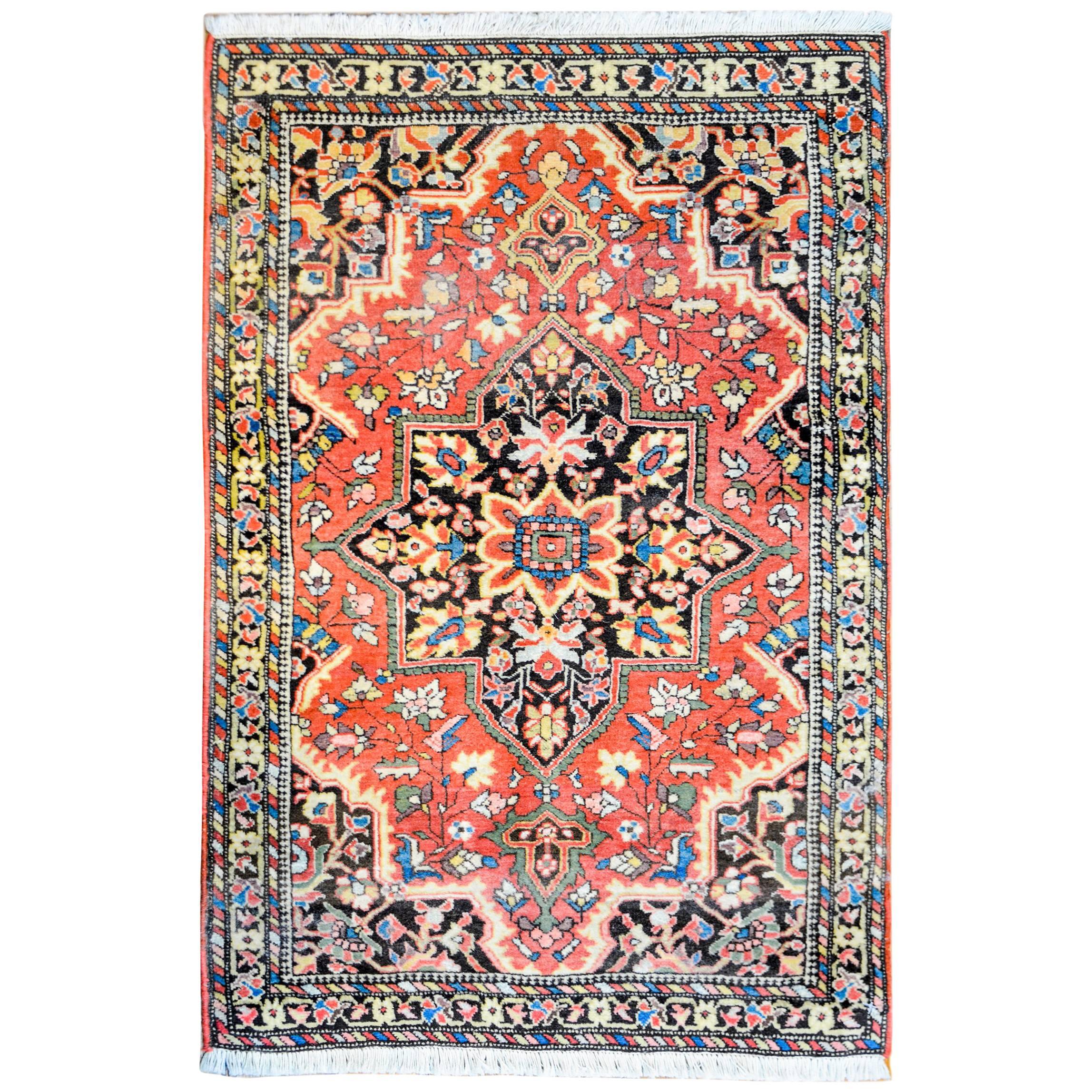 Wonderful Traditional 1930s Sarouk Farahan Rug