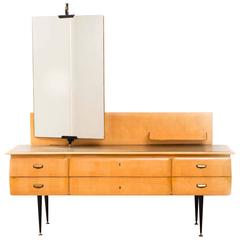 Fine Italian Mid-Century Maple Wood Dressing Table 6
