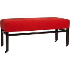 Upholstered Mahogany Bench by Edward Wormley for Dunbar, American, 1950s 6