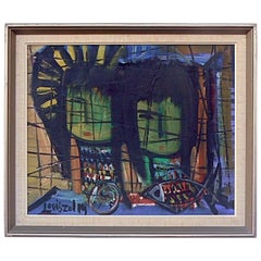 Mid-Century Modern Painting, by Artist Louis Zelig