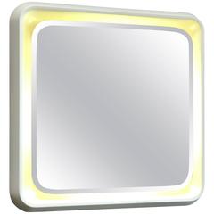 Italian Lighted Square Mirror, 1970s 11