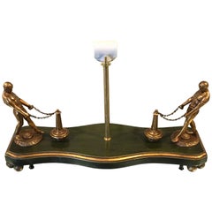 Art Deco Male Figural Lamp