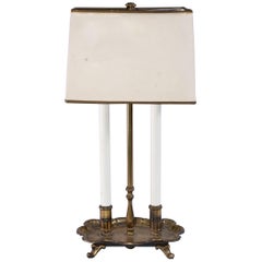 measure check Vintage Brass Bouillotte Table/Desk Lamp