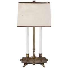 Vintage Brass Bouillotte Table/Desk Lamp 11