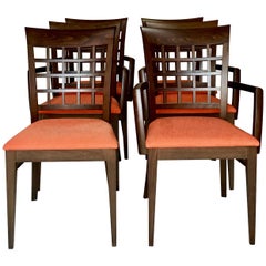21st Century Modern Italian Upholstered Dining Chairs by Roche Bobois S/6