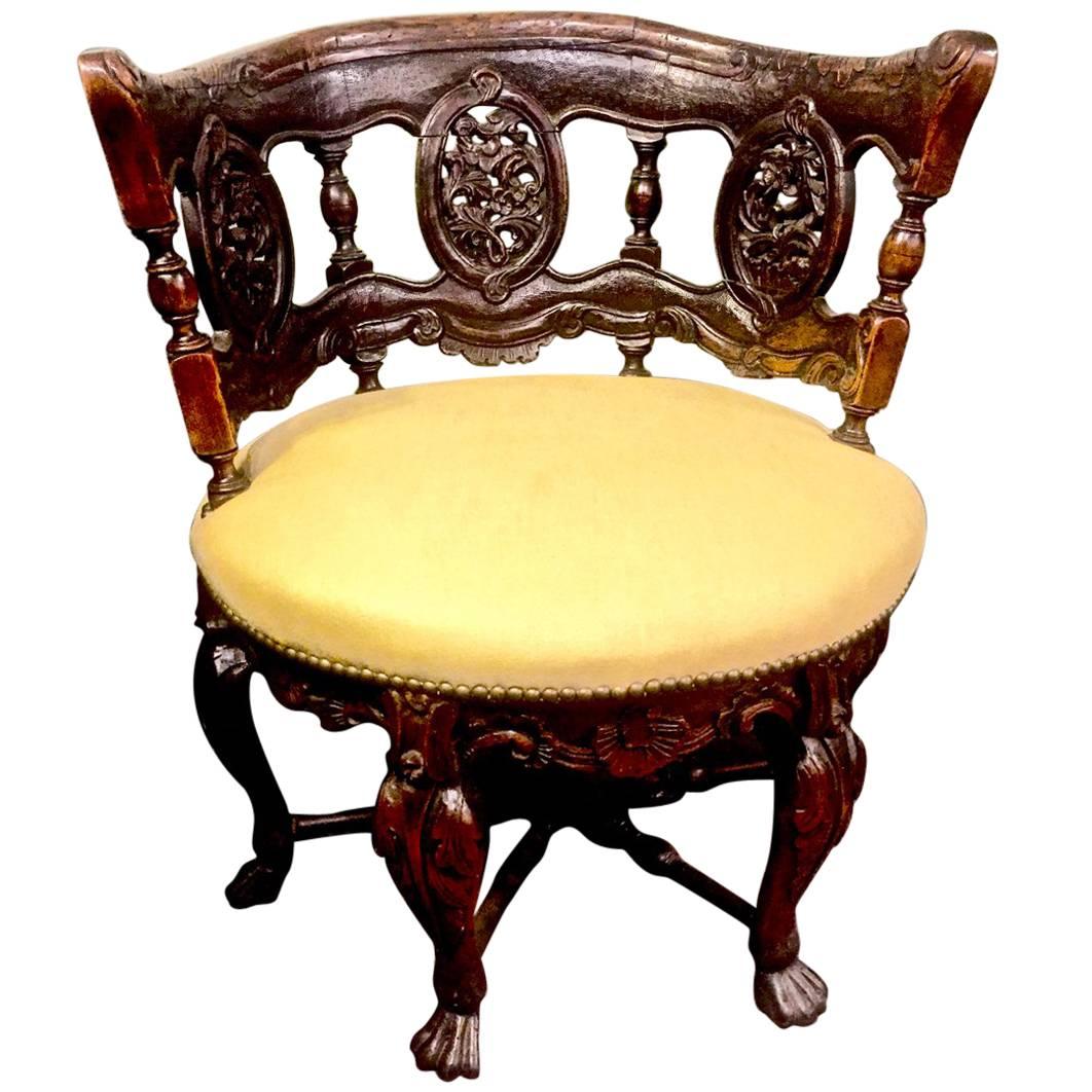 19th Century Anglo-Raj Barrel Back Chair