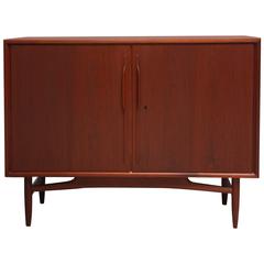 Mid-Century Modern Two-Door Teak Cabinet by Swiss-Teak 5