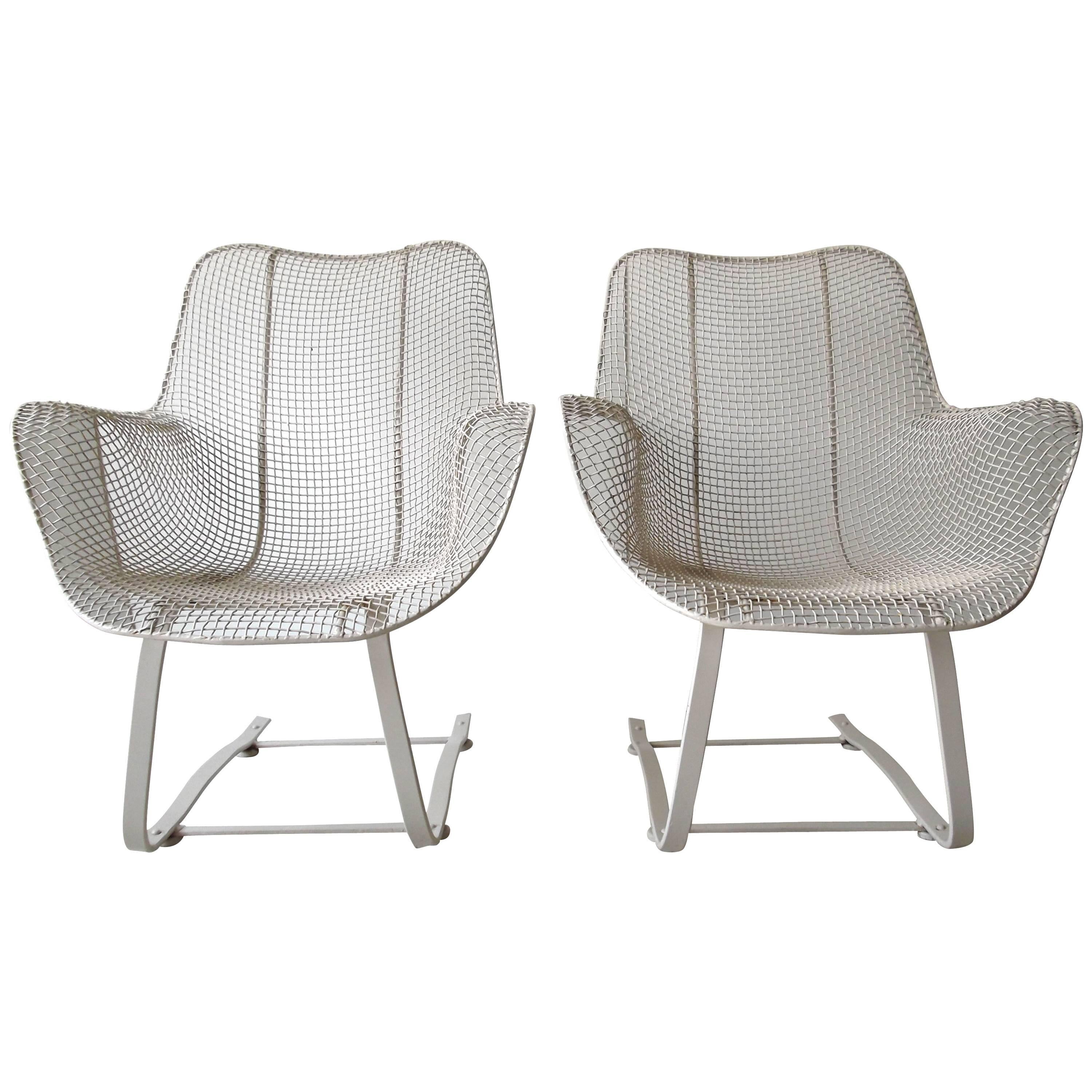 Woodard Sculptura Springer Patio Lounge Chairs For Sale
