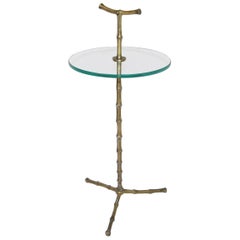 Baguès Faux Bronze Bamboo Side Table