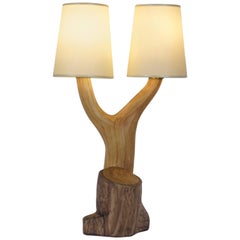 Grandean-Jourdan Imitation Wood Ceramic Table Lamp