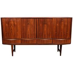 Danish Mid-Century Modern Rosewood Credenza by E.W. Bach