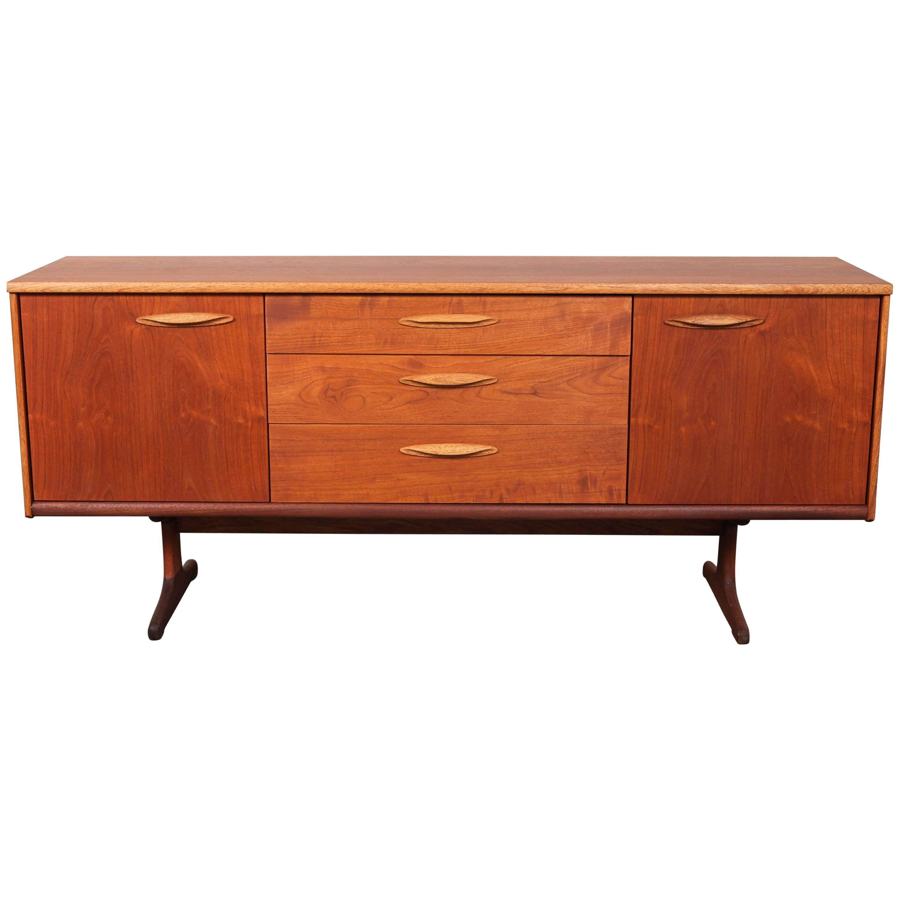 English Mid-Century Modern Teak Sideboard by Frank Guille