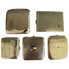Group of Silver Cigarette Cases