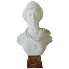 Marble Bust of Dante's Beatrice
