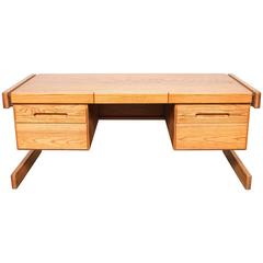American Mid-Century Modern Oak Lou Hodges Desk