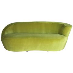 Biomorphic Nautilus Sofa in the Style of Vladimir Kagan for Directional, 1980s