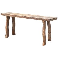 19th Century Swedish Folk Art Bench
